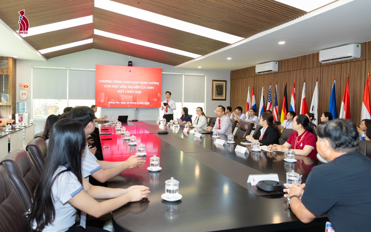Sinh hoạt định hướng sau đại học đợt 2 năm 2025: khởi đầu hành trình học thuật tại dntu