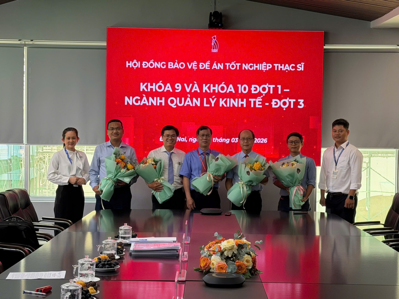 Dong Nai Technology University Organizes the Third Round of Master’s Thesis Proposal Defenses for Cohorts 9 and 10